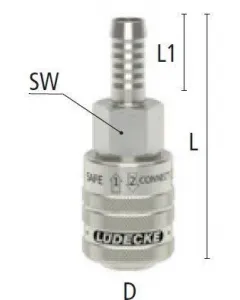 Compressed air coupling
