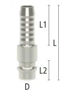 Compressed air nipple