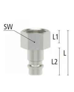 Compressed air nipple