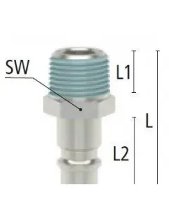 Compressed air nipple