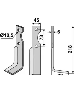 Milling blade, right A