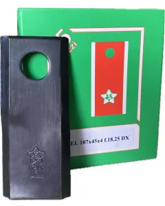 Rotary mower knives EL 107x45x4 f.18,25 DX (RH)