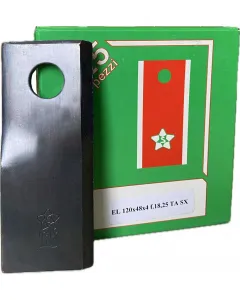 Rotary mower knives EL 120x48x4 f.18,25 TA SX (LH)