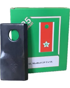 Rotary mower knives EL 98x48x4 f.19 TA SX (LH)