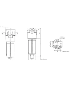 F100XD040G10ABB40WE05 Lijnfilter (afdrukfilter)