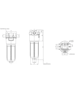 F100XD400G10ABB7DS000 -lijnfilter (afdrukfilter)