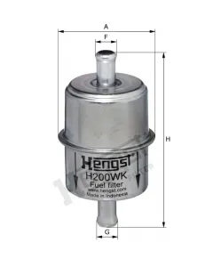 H200WK Kraftstoff-Leitungsfilter Inline