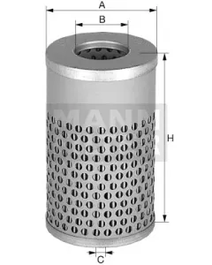 H 617 N Elemento filtro liquido