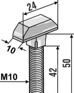 Hammer head screw