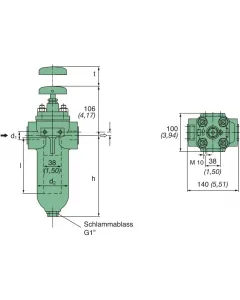 KMGP00017 plate split filter, 0.1 mm gap width