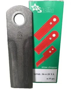 Straw chopper knives