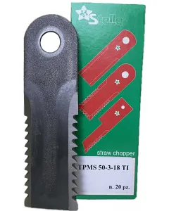 Straw chopper knives