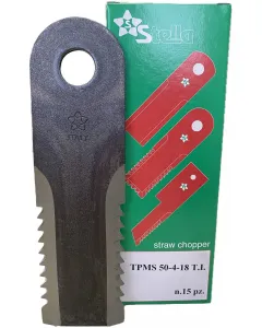 Straw chopper knives