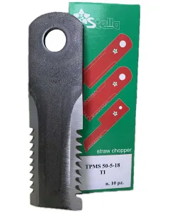 Straw chopper knives