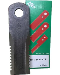 Straw chopper knives