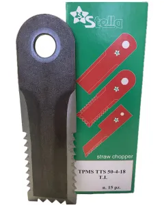 Straw chopper knives