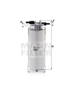 WK 7002 fuel line filter inline