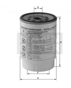 WK 8019/1 fuel filter spinon