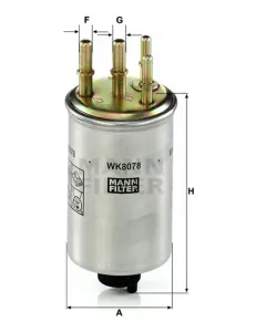 WK 8078 Kraftstoff-Leitungsfilter Inline