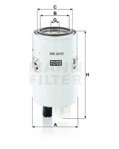 WK 9040 fuel filter spinon